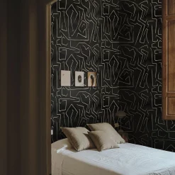 Black and Gold Art Minimalist Wallpaper