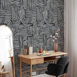 Black and White Abstract Wallpaper