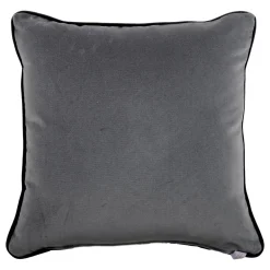 Black and White Carrè Cushion in geometric jacquard fabric