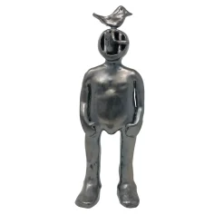 Black Deep-Sea Diver Sculpture