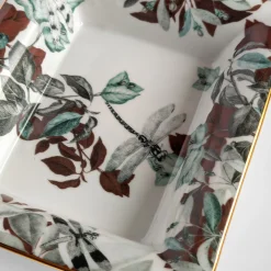 Black Dragon Pool Set Of Porcelain Ashtray And Vide-Poche