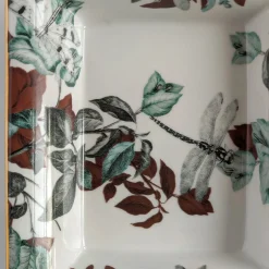 Black Dragon Pool Set Of Porcelain Ashtray And Vide-Poche