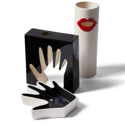 Black Impronta Flower Vase by Ico Parisi