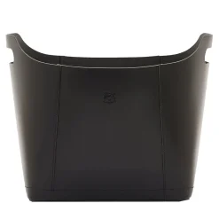 Black Magazine Holder in Leather