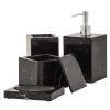 Black Marble 4-Piece Bathroom Set
