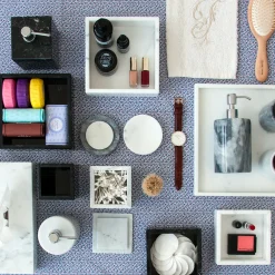 Black Marble 4-Piece Bathroom Set