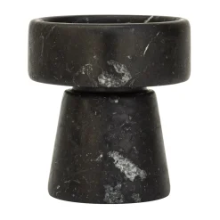 Black Marquina Marble Candle Holder