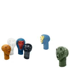 Black Monkey Head Sculpture