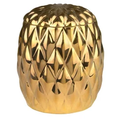 BLACK TIE CANISTER - GOLD