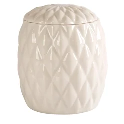 BLACK TIE CANISTER - WHITE