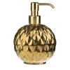 BLACK TIE ROUND SOAP DISPENSER - GOLD