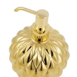 BLACK TIE ROUND SOAP DISPENSER - GOLD #2