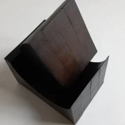 Black Wood Magazine Rack by Pietro Meccani