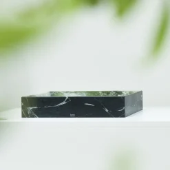 Blessed Square Washbasin in Verde Alpi and Artik Green