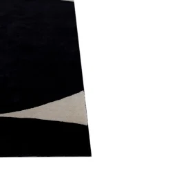 Blocks in Ebony and White Rug by Keith Pillow from Daaa Haus