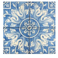 Blu Mare Set of 4 Tiles #6