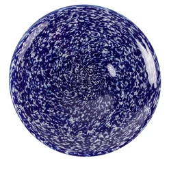 Blue & Ivory Glass Centerpiece