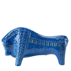 Blue Bull Sculpture by Aldo Londi