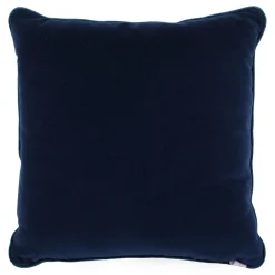 Blue Carrè Cushion in Relief jacquard fabric