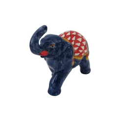 Blue Elephant Figurine