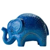 Blue Elephant Figurine by Aldo Londi