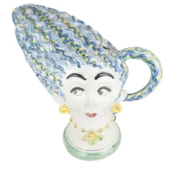 Blue Haired Head Bowl For Pouring