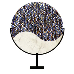 Blue Origin Polychrome Marble & Glass Sculpture