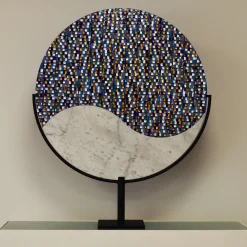 Blue Origin Polychrome Marble & Glass Sculpture