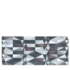 Blue Tribal Fifties Polyester Wallcovering Fabric