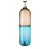 Bolle Tall Vase by Tapio Wirkkala in Taupe/Aqua