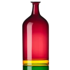 Bolle Tall Vase by Tapio Wirkkala in Red/Green