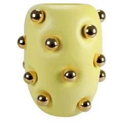 BonBon Lemon Yellow Ceramic Vase
