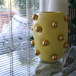 BonBon Lemon Yellow Ceramic Vase
