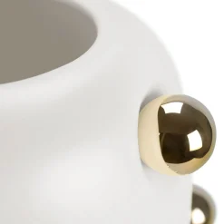 BonBon Vanilla White Ceramic Vase