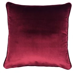 Bordeaux Silk Velvet Carrè Cushion