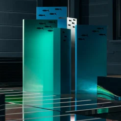 Bosco D'Acqua 140cm-High Light-Blue Sculpture