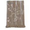 Bosco Fringed Brown Handpainted Blanket