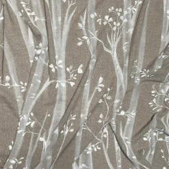 Bosco Fringed Brown Handpainted Blanket