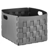 Bottega Gray/Black All Purpose Basket by Ekaterina Borovkova