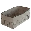 Bottega Luna Gray Nubuck Small Basket