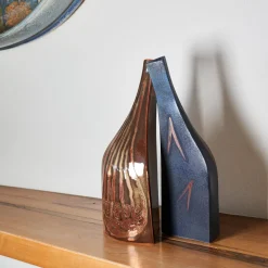 Bottiglia #2 Bottle-Shaped Polychrome Ceramic Vase