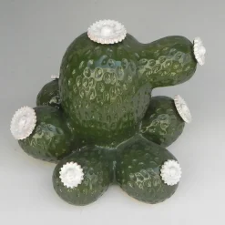 Boulder Avenue Ceramic Cactus Sculpture by Tullio Mazzotti