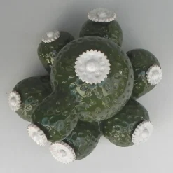 Boulder Avenue Ceramic Cactus Sculpture by Tullio Mazzotti