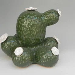 Boulder Avenue Ceramic Cactus Sculpture by Tullio Mazzotti