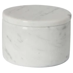 Box with Lid in White Carrara Marble