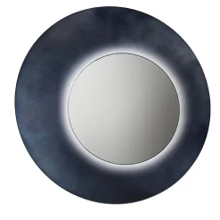Brame Stainless Steel Wall Mirror with LED light by R&D De Castelli