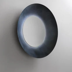 Brame Stainless Steel Wall Mirror with LED light by R&D De Castelli