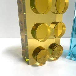 Brick Handmade Yellow Crystal Sculpture