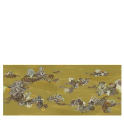 Bronze Patch Reef Polyester Wallcovering Fabric