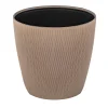 Brown Silvy Flower Pot